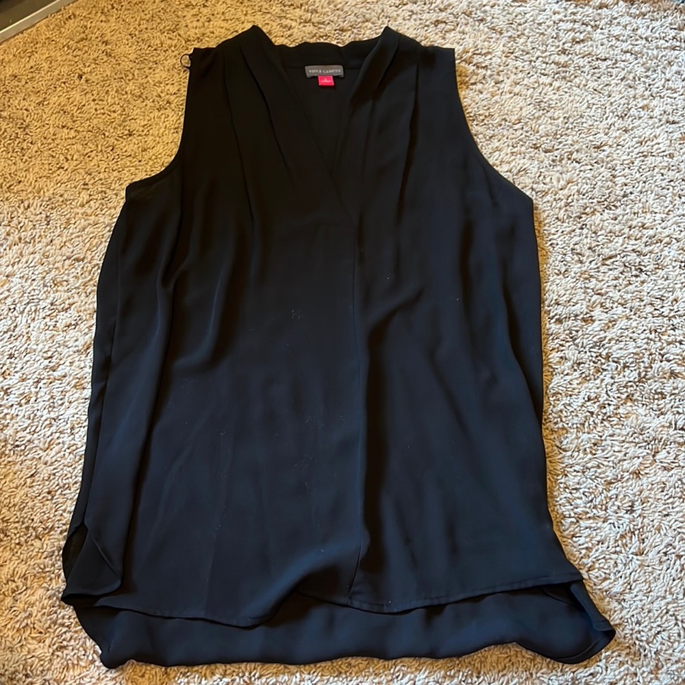 Women’s Vince Camuto black tank top blouse size small